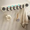 Wall Mounted Suction Cup Door Rear Hook Punch-Free Coat Hanger Bathroom Towel Rack  for Home