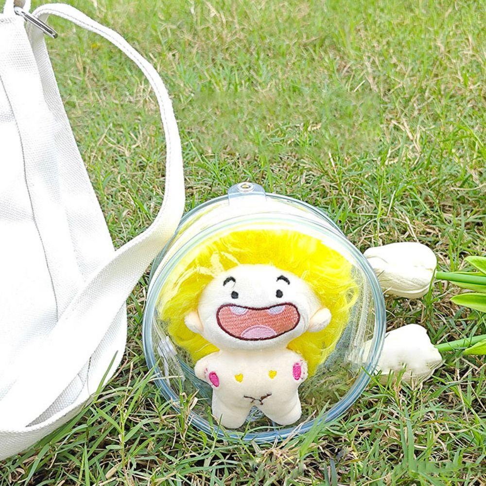 Multicolor Doll Display Box 10cm Doll Storage Case Mini Clear Outdoor Bag
