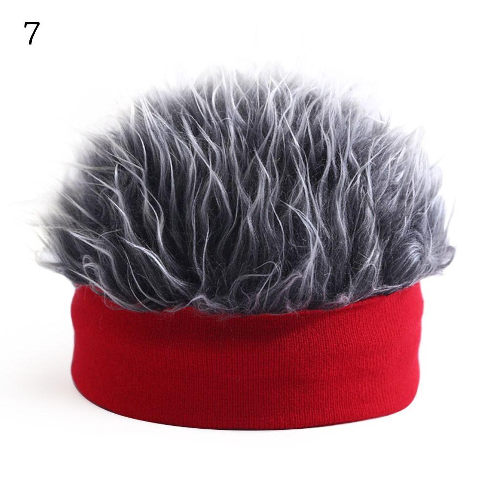 Эластичные шапки-бини, забавные волосы, интегрированный головной убор, портативный детский парик, шапка для мальчиков и девочек