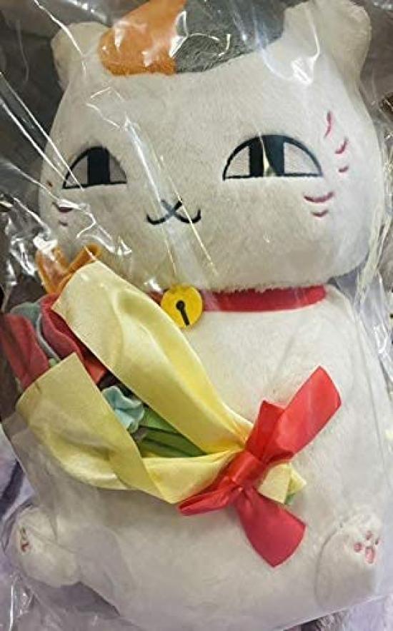 Bandai Книга друзей Нацумэ Ichiban Kuji Ichiban Kuji Нянко-сэнсэй и изучение цветов Приз А Плюшевая игрушка Нянко-сэнсэй и букет