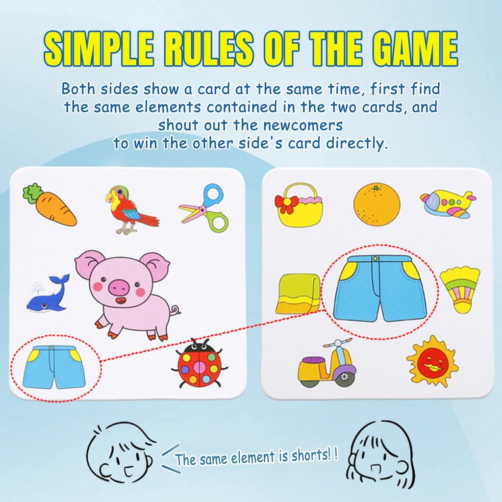 Детская настольная игра Crazy Animal Pairs, Collision Cards, Puzzle Thinking, Тренировка памяти, Интерактивные игрушки для родителей и детей