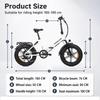 Foldable Electric bike PULUMA ebike-FF2.0.48 V 15AH, Double suspension Fork, 20*4.0 wide tires, 80 km assisted range, urban commuting Electric bike