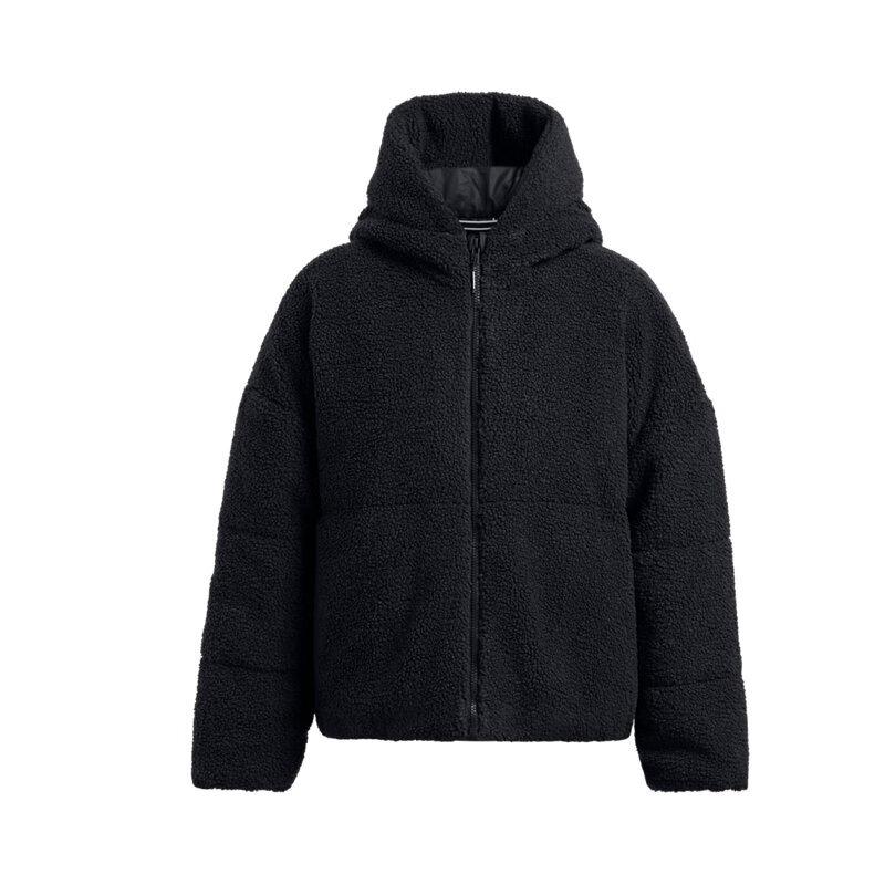 Under Armour Mission UA Training Long Sleeve Fleece Jacket Women Jacket Black 1385859-001