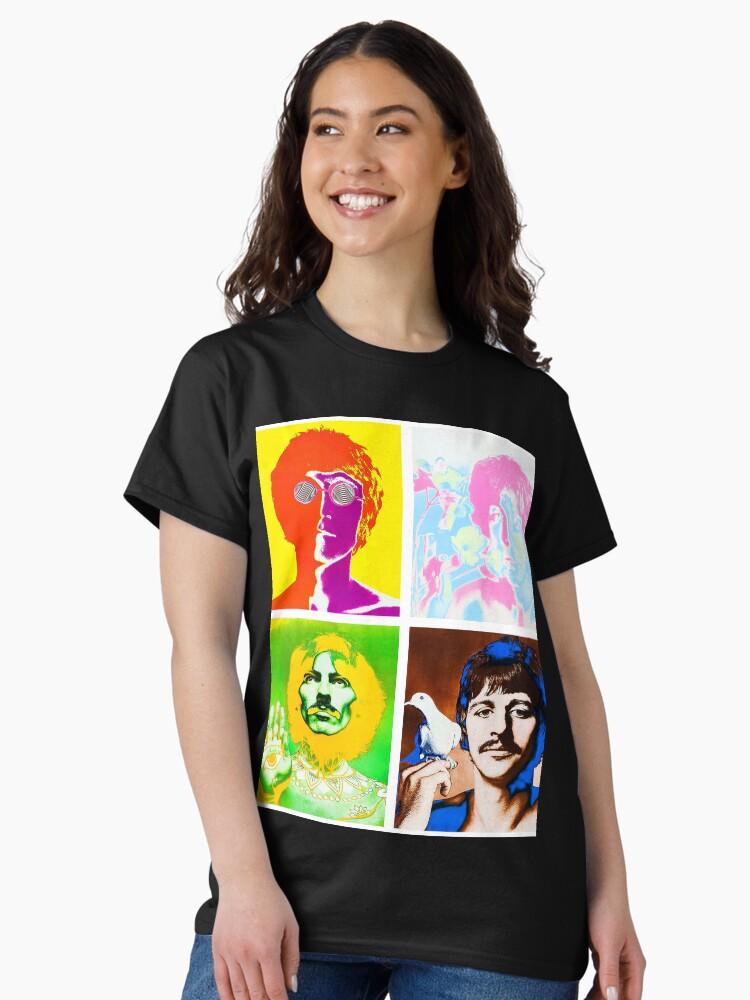 John Lennon Beatles Ringo, Paul, George, John Classic T-Shirt