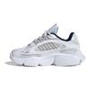 adidas Ozmillen Elastic Lace J White Bright Blue Детские кроссовки Cloud-White Grey-One IE5558