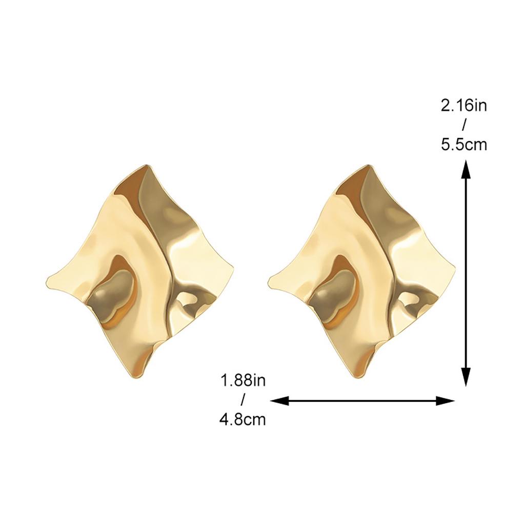 Новые трендовые модные нерегулярные металлические серьги с геометрическими блестками для женщин