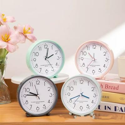 Модные прикроватные часы-будильник для детей, милые и простые, для студентов, новые, с четким циферблатом для обучения, простые настольные часы