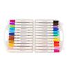 Acrylic Markers 24 Colors Rounded Triangular Penholder Paint Marker Pen for Wood Canvas Stone Glass Ceramic