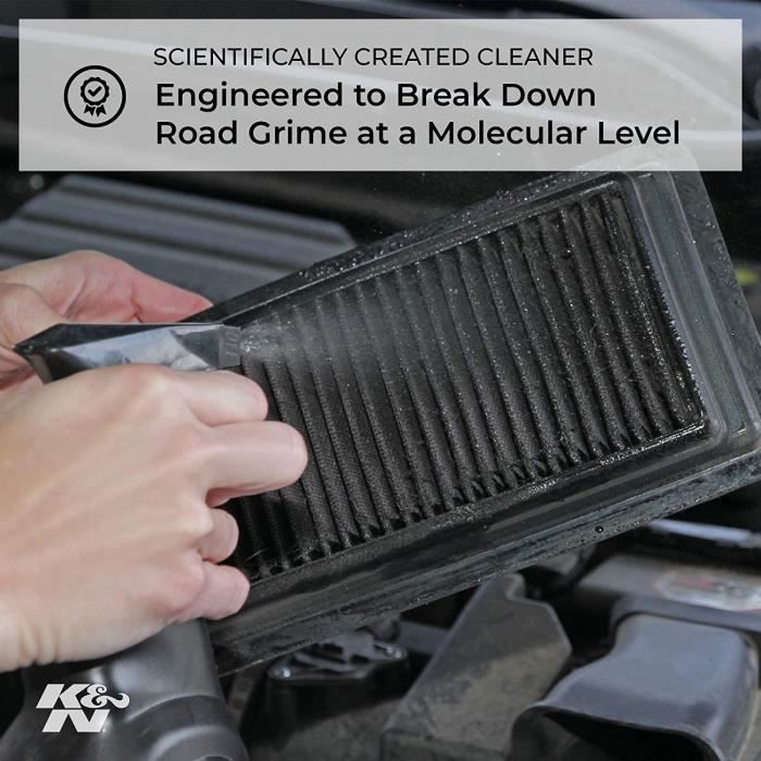 KN Voitures et moto nettoyant 355 мл Aeacuterosol huile 204 мл для фильтра для горячего воздуха 995003EU[7144]