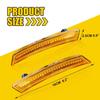 Pair Full Amber LED Front Marker Lamps Lights Side Fit MINI Cooper 10-16 R60 R61