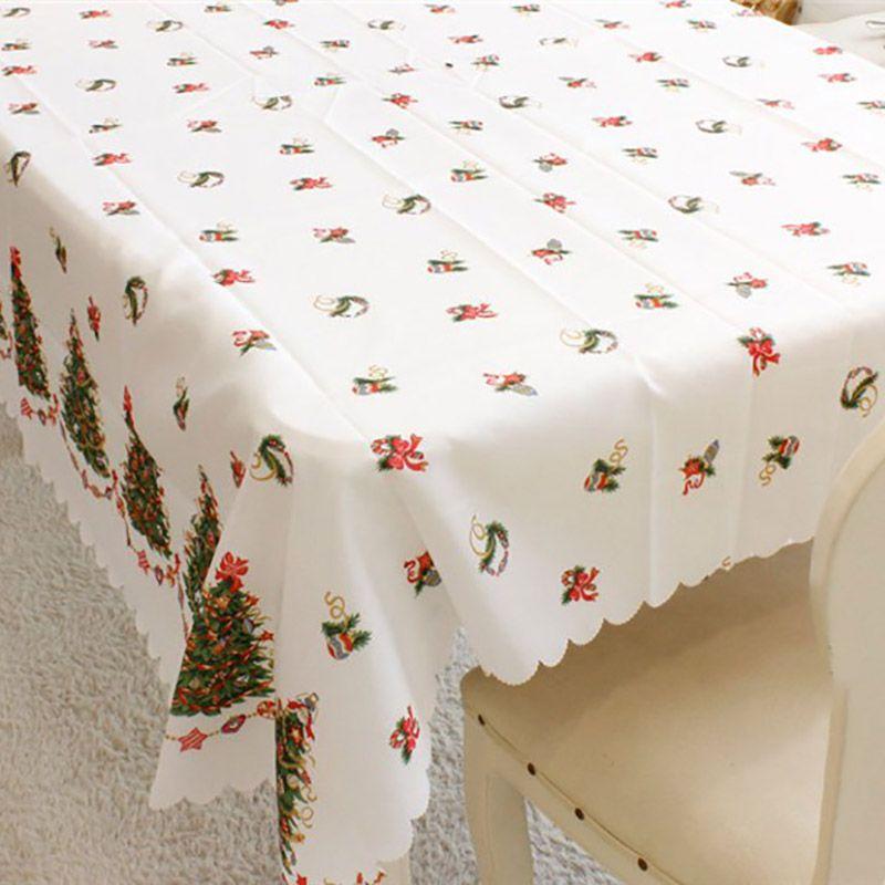 Versatile Santa Christmas Red Tablecloth Designed For Effortless Use In Various Holiday Occasions