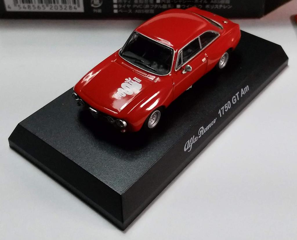 Kyosho Alfa Romeo Miniature Car Collection 3 1750 GT Am Red Snake Mark 1/64