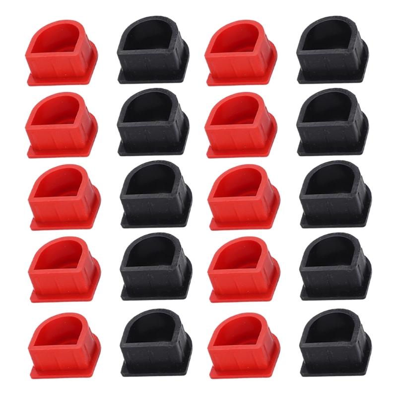 20Pcs Silicone Battery Connector Caps Dust And Moisture Protection For Car Marine Electrical Systems