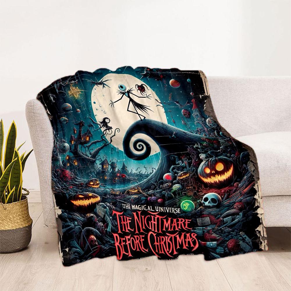 Christmas Nightmare Blanket Soft & Cozy Suitable for Picnics Bed Office Chair for All Seasons Modern Best Holiday Gift for Friends Family