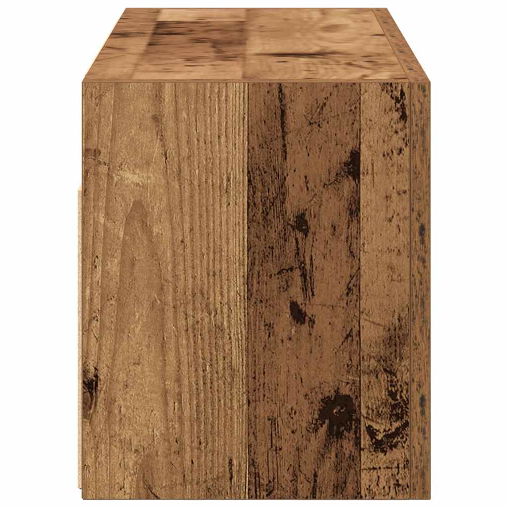 Bathroom Wall Cabinet Rustic Wood Look 60 x 25 x 30 cm Engineered Wood