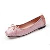 Spring Summer Women Flats Elegant Ladies Flat Shoes Pink Black Plus Size 42