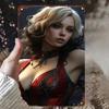 Элегантная дама Золотой металл Постер 8x12 дюймов Новогодний подарок Настенное искусство