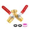 Brass Y Valves For Garden Hoses 3/4 Inch Standard Connection Featuring Large Ports & Easy Finger Operation for Garden