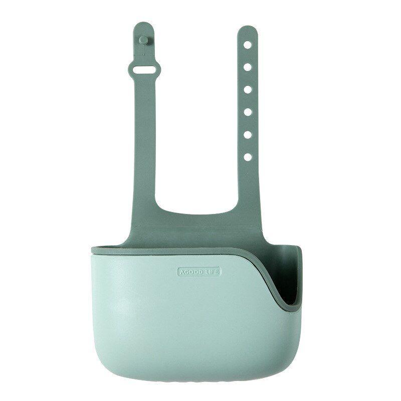 Регулируемый держатель для раковины, подставка для мыла и губки, сушилка с прочной двухслойной конструкцией