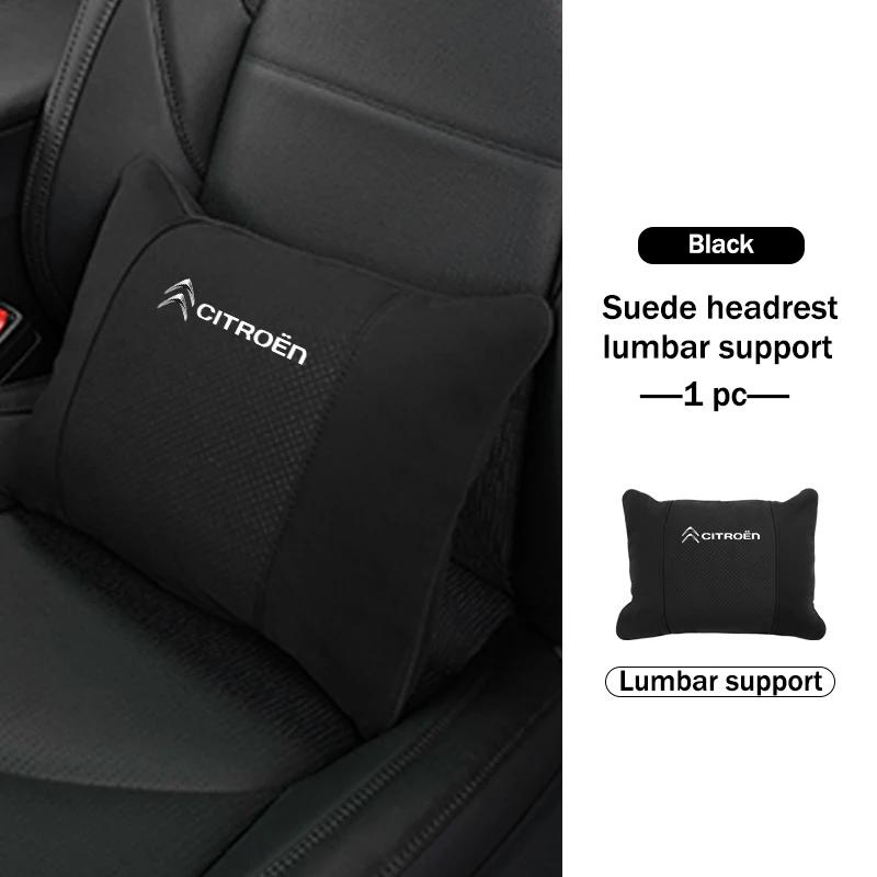 POOR1 Car Neck Pillow Lumbar Support Headrest Waist Lumbar Cushion For Citroen C4 C3 C5 C1 C2 C6 C4L DS3 DS4 Berlingo Picasso Jumper