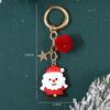 Рождественская елка Санта Клаус Брелоки Шарм для сумки для женщин Изысканная подвеска для сумки Брелок для ключей от машины Ювелирное изделие Рождественский подарок