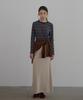 Button Wool Long Skirt (Oatmeal)