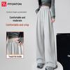 FitonTon Women's High-Waisted Wide-Leg Casual Sweatpants
