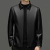 Autumn and Winter New Men's Leather Jacket Lapel Jacket Sheepskin Genuine Leather Jacket for Men