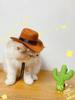 1pc M/L Cat Gentleman Hat, Cowboy Pet Hat For Dog And Cat Cosplay Cap - Perfect For Holiday Costume Parties And Photo Shoots