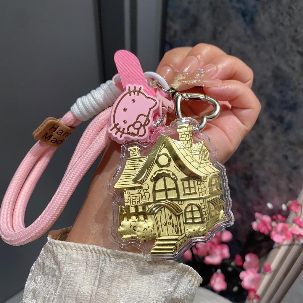 999 Pure Gold Hello Kitty Pendant & Keychain Charm