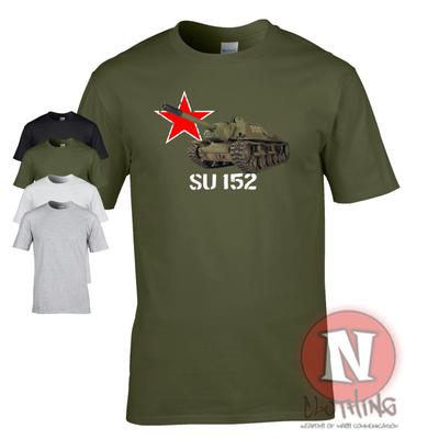 Russian Su 152 Tank Ww2 Military Armour TShirt World Of War Tanks Eastern Front