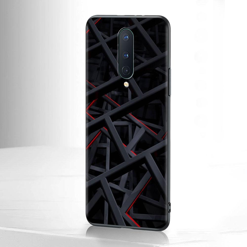 Капа с мраморной геометрической фигурой для OnePlus 8T 8 Nord N10 5G 7 9 7T 9R чехол для телефона 1 + Nord 2 N100 N200 Z черный чехол из ТПУ Cas