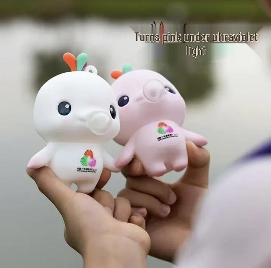 Распакуй Сквиши-Курицу Пузырчатую Игрушку - Меняющий Цвет, Светочувствительный Подвес