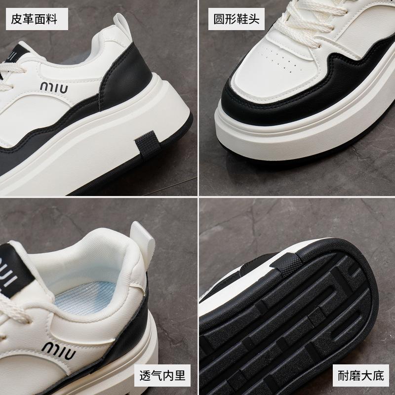 2025 весна маленькие белые туфли новая корейская версия ins студентки увеличение роста платформа спортивные кеды повседневная обувь женская ZS92