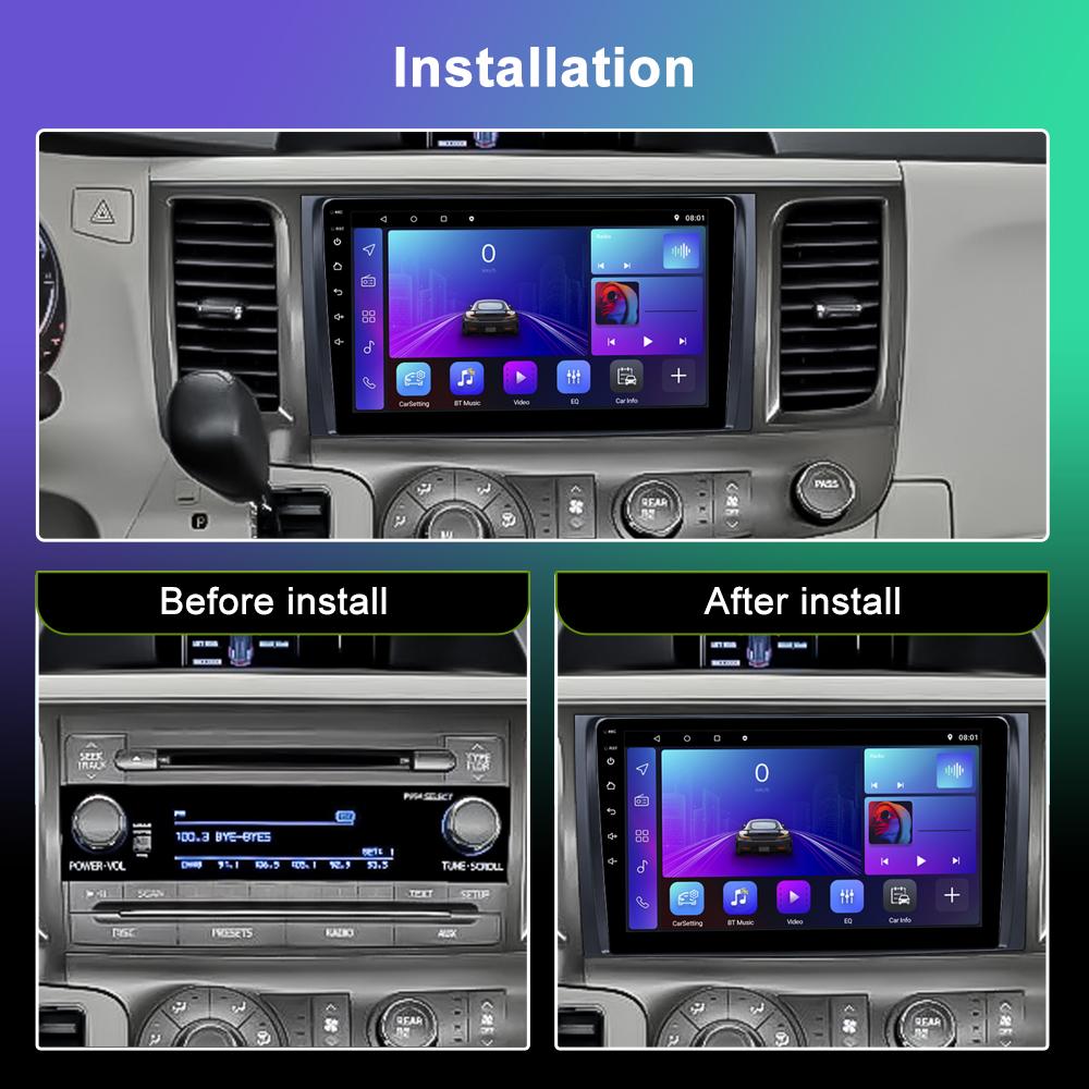 Reakosound DSP Android For TOYOTA SIENNA 2011-2014 Car Radio Multimedia Video Player GPS Navi Stereo Carplay