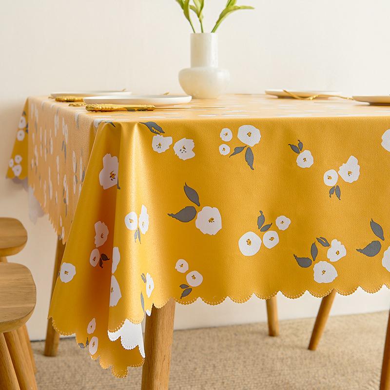 Скатерти из ПВХ в деревенском стиле Водонепроницаемые, маслостойкие, моющиеся, скатерти для стола, подкладки для журнальных столиков, прямоугольные скатерти
