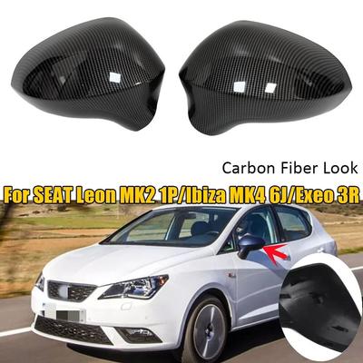 Для Seat Leon MK2 Ibiza MK4 Exeo 3R Автомобильная Замена Крышка Бокового Зеркала Заднего Вида Крышка Крыла Наружная Дверь Корпус Зеркала Заднего Вида Отделка Карбон