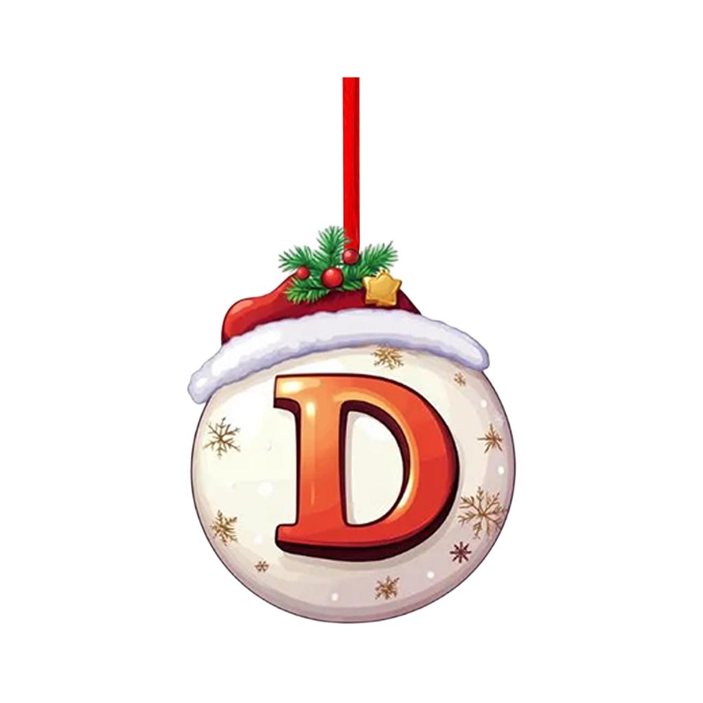 2D Christmas Decoration Pendant Christmas Tree Tag Theme Party Crafts Ornament