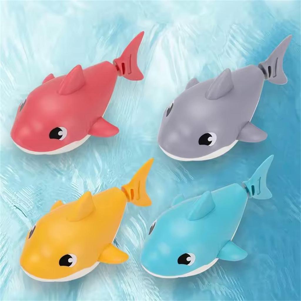 Baby Summer Cartoon Water Play Toy With Wind Up Chain Outdoor Beach Swimming Clockwork Toys Baby Bathroom Toy For Children