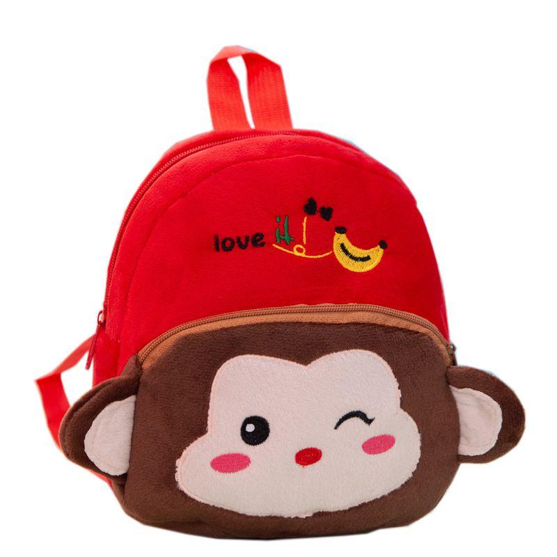 Cute Cartoon Kids Schoolbag Plush Mini Backpack For Travel And Casual Use
