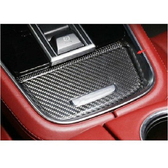 Carbon Fiber Console Panel Trim Shift Cover Fit for Porsche Panamera 2017-