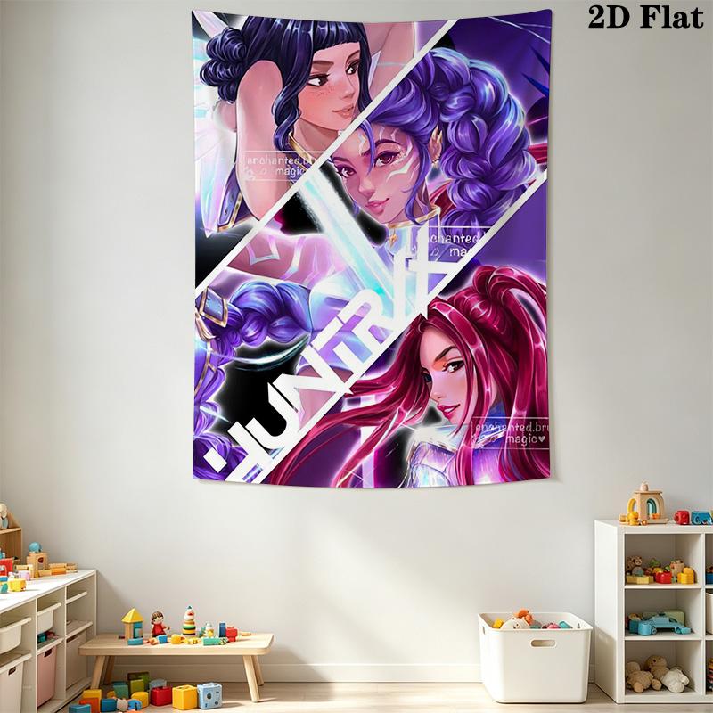 Vivid Fashion Show Bold Colors Unite Tapestry Wallmounted Fashion Print Background Wall Hanging Cloth Atmospheric Background Cloth Wall Decoration