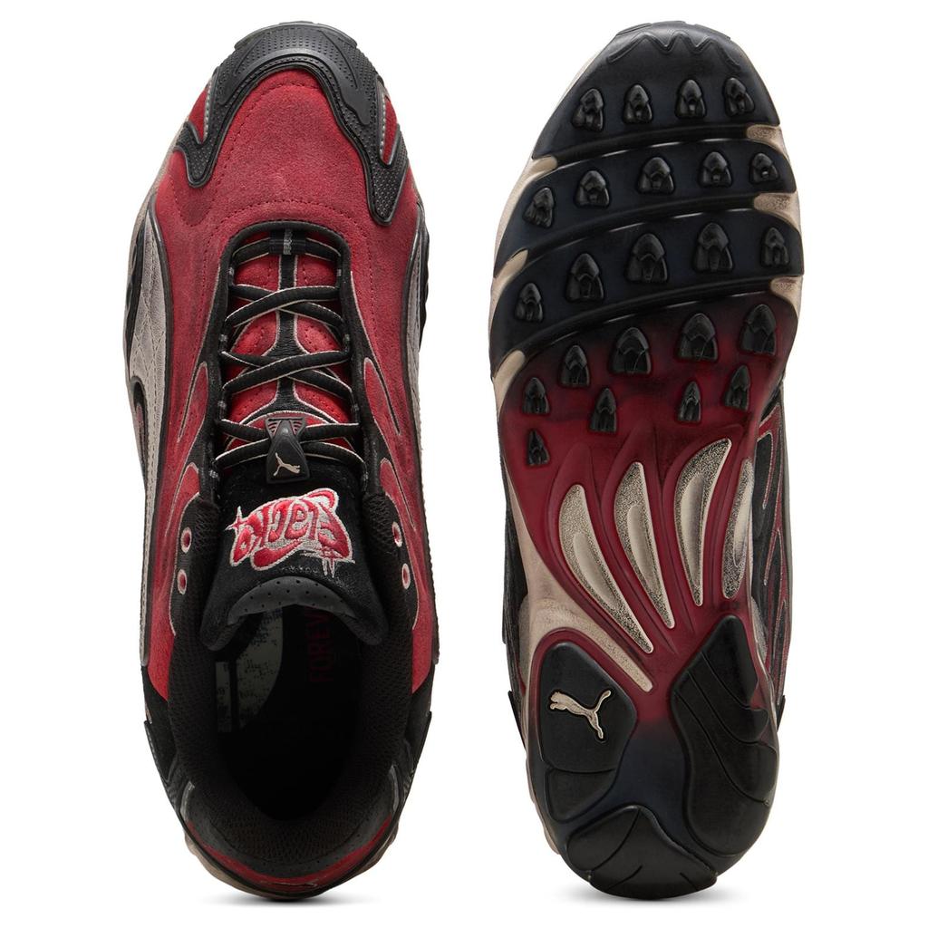 Puma Inhale Og A$AP Rocky Потертый Набор Черный Поп Красный 402453-01
