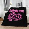 New B-bLINK-182-2 One More Time Singer Music 3D Flannel Blanket Soft Throw Art For Home Decor Sofa Naps Picnic Gifts Halloween
