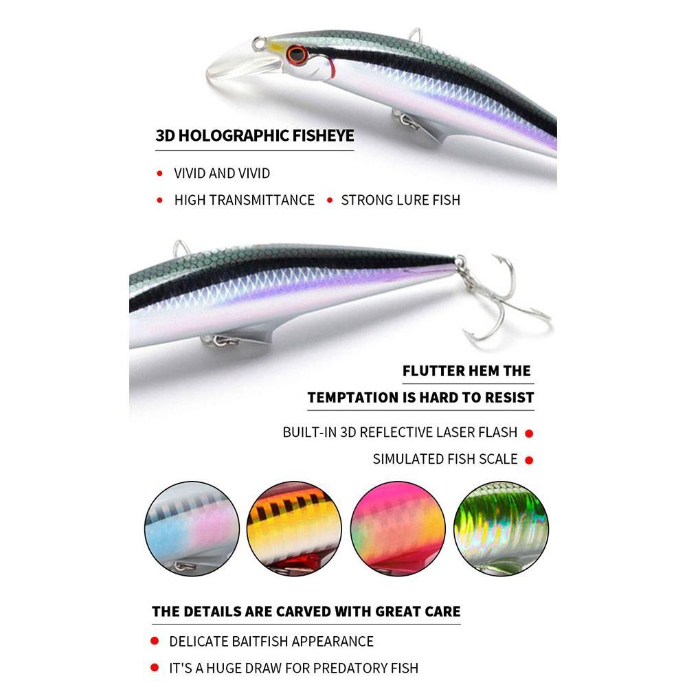 Fishing Wobblers Sinking Lure VMC Treble Hook Isca Artificial Lures Pencil Fishing Lure Fishing