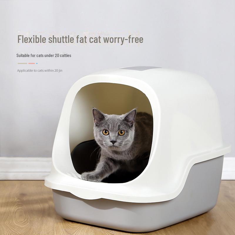 Туалет для кошек Anti-Splash Full Flip Extra Large Enclosed