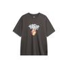 Футболка Li Ning Badfive Tactical Letter Print Casual Loose Round Neck Short Sleeve T Shirt Men Tops Dark-Seree AHSU431-6