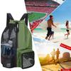 Drawstring Beach Storage Bag Sports Backpacks Basketball Bag Men Women Beach Backpacks Summer Swim Rucksack Mesh Sports Bag
