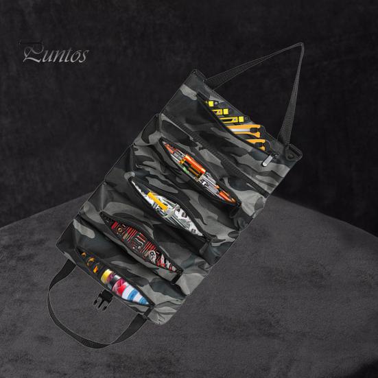 Портативная сумка для хранения инструментов, большая, с 5 отделениями, застежка-молния, водонепроницаемая, прочная, набор инструментов для ремонта, сумка-рулон на молнии