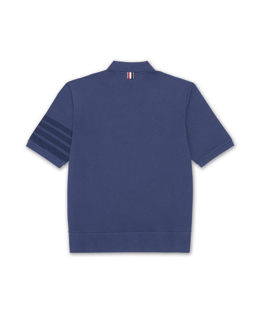 Tombeulaun Garment Overdye Jersey 4-Bar Short Sleeve Polo Shirt - Navy / Mjp236Aj0253415